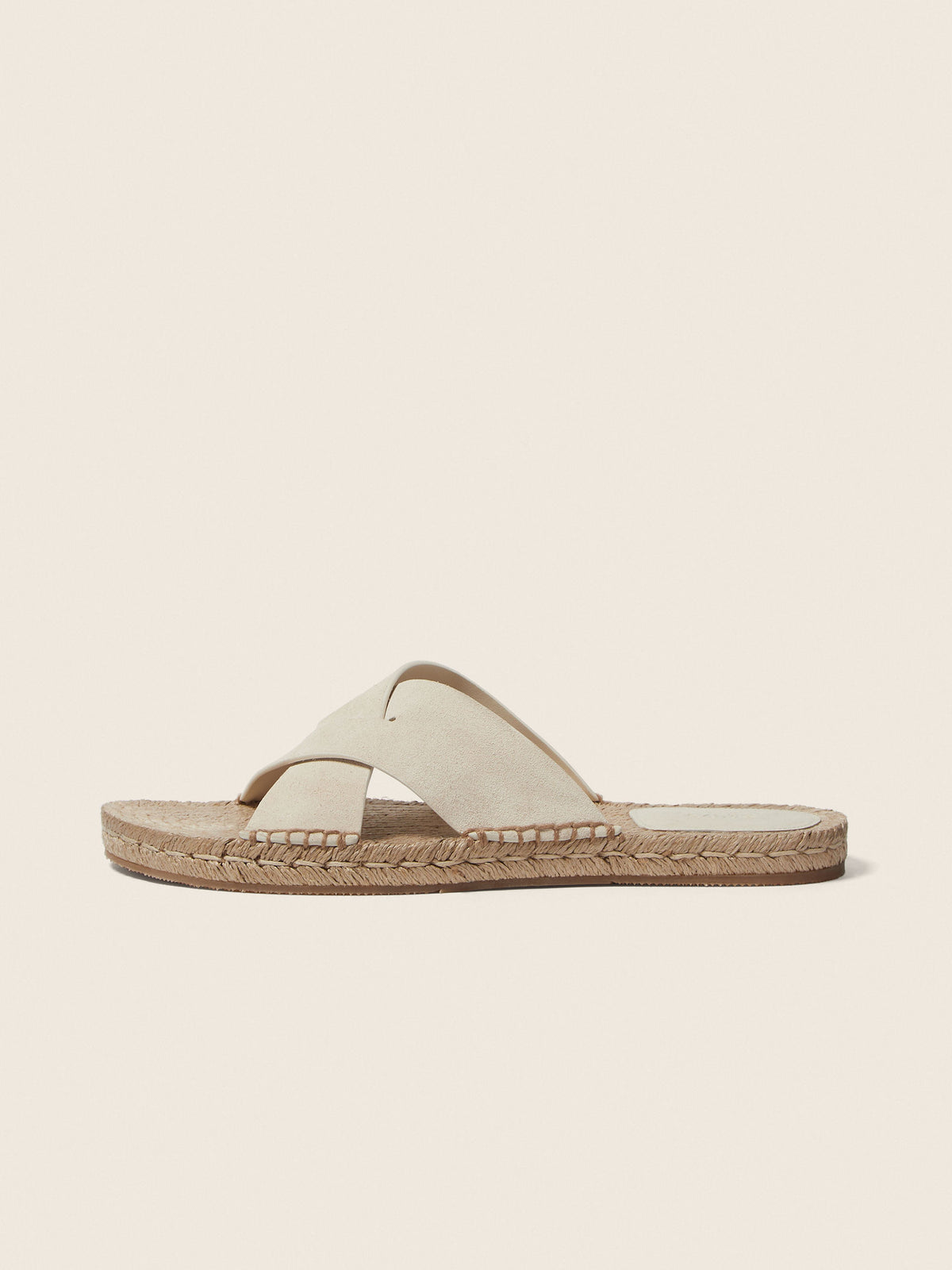 Zegna Triple Stitch™ Espadrille Sandal 'Off White Suede' (Men)