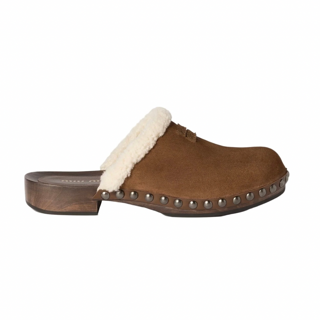 Miu Miu Suede Clog 'Cocoa Brown' (Women)