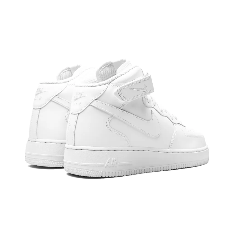 Nike Air Force 1 Mid 'Triple White' (Women) — 2-Hour Delivery