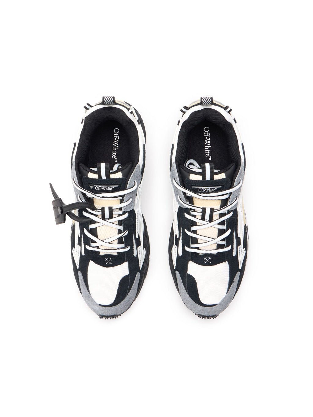 Off-White Be Right Back Suede Sneaker 'White Black' (Men)