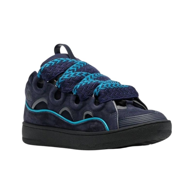 Lanvin Curb Sneaker 'Navy Suede' (Men)