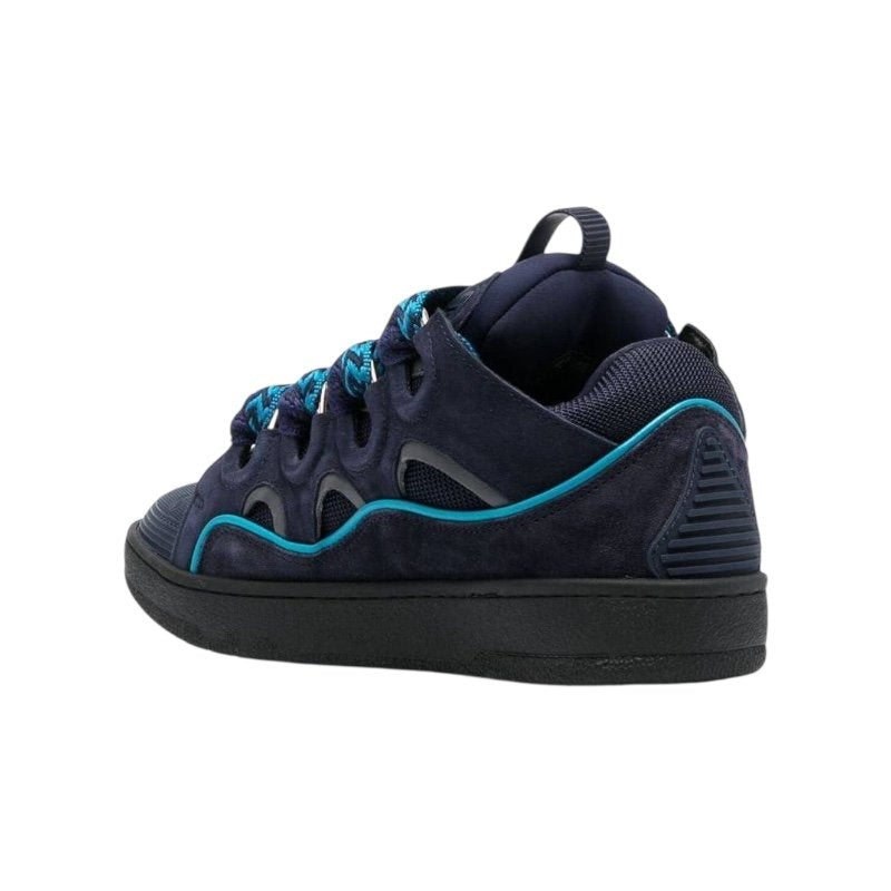 Lanvin Curb Sneaker 'Navy Suede' (Men)