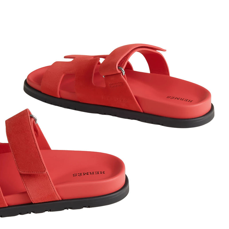 Hermès Chypre Sandal 'Rose Vermillon' (Women)