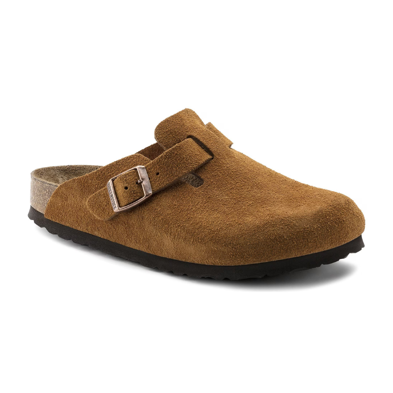 Birkenstock Boston Soft Footbed 'Mink Suede' (Unisex)