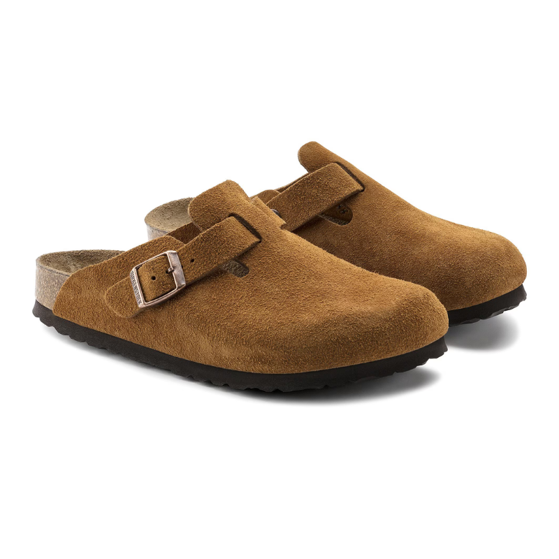 Birkenstock Boston Soft Footbed 'Mink Suede' (Unisex)