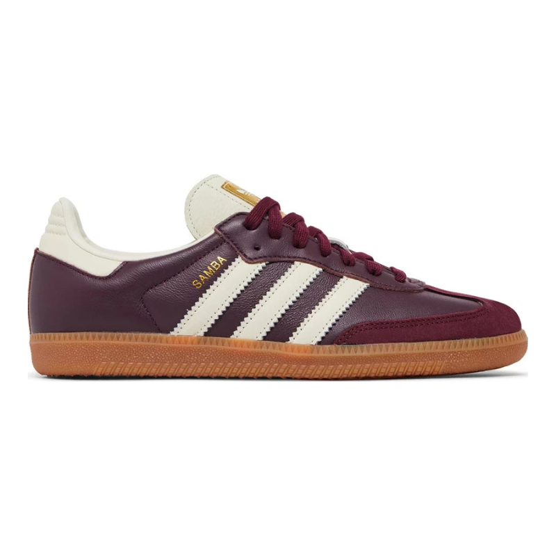 adidas Samba OG 'Maroon Gold Metallic' (Women)