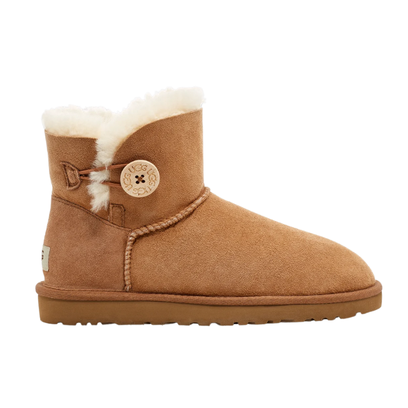 UGG Toddler Mini Bailey Button 'Chestnut' (Kids) — 2-Hour Delivery