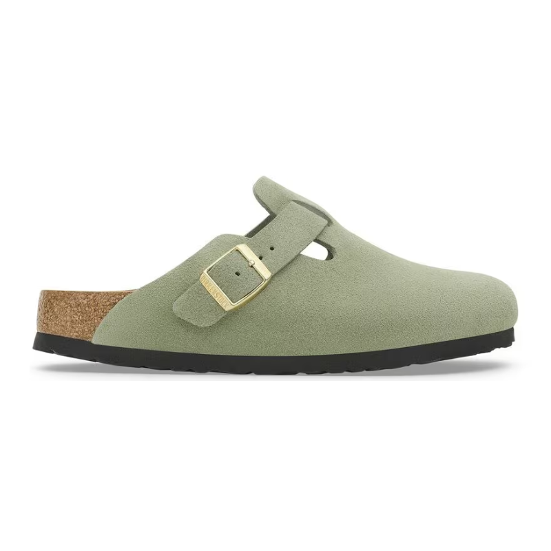Birkenstock Boston Soft Footbed 'Green Tea Suede' (Unisex)