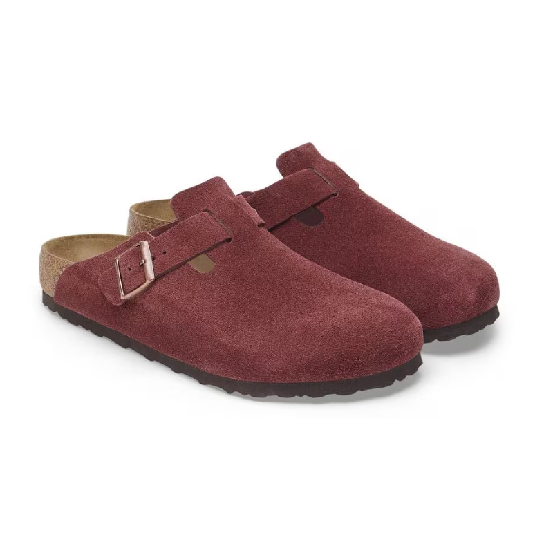 Birkenstock Boston 'Zinfandel Suede' (Unisex)