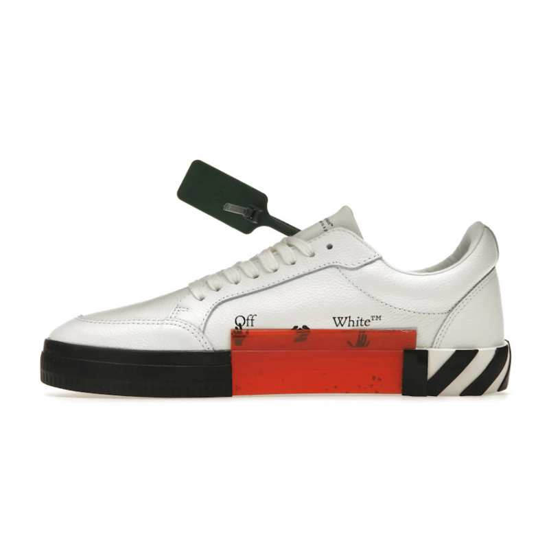 Off-White Vulc Low Leather 'White Black' (Unisex)