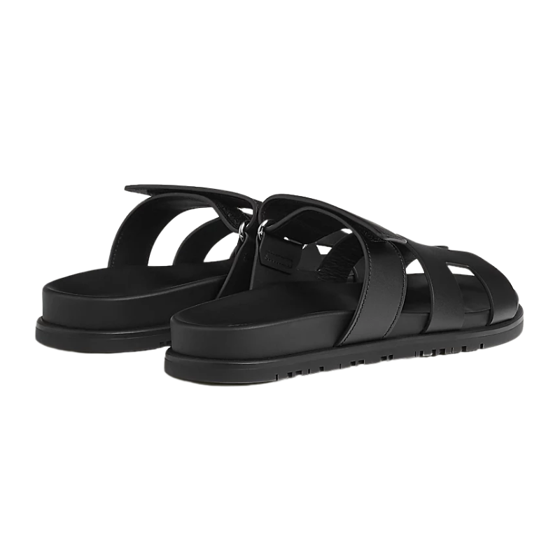 Hermès Chypre Sandal 'Noir Calfskin' (Women)