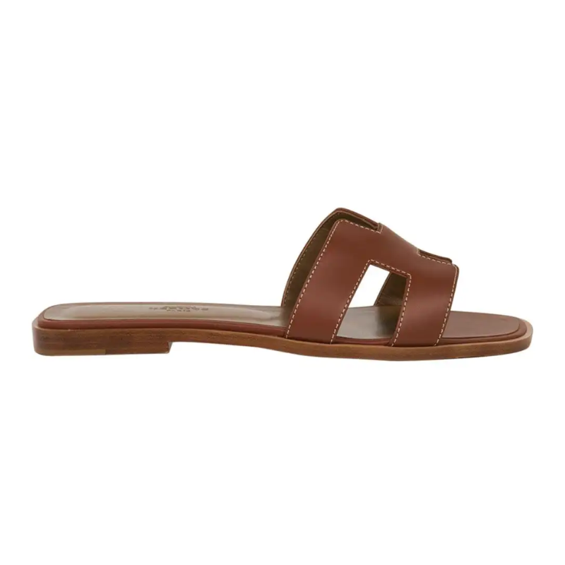 Hermès Oran Sandal 'Gold Box Calfskin' (Women) — 2-Hour Delivery