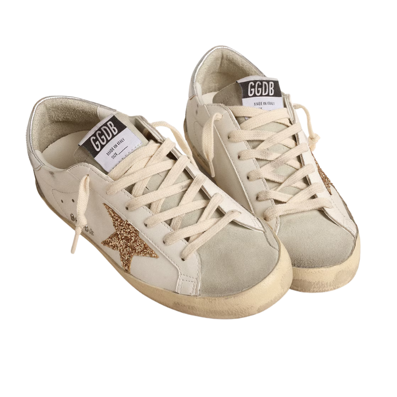 Golden Goose Super-Star 'White Ice Grey Gold Glitter' (Women)