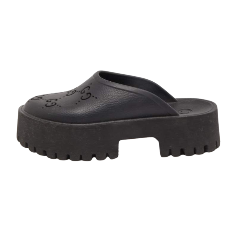 Gucci Perforated GG Platform Mule (Women)