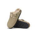 Birkenstock Boston Shearling Suede 'Taupe' (Women)