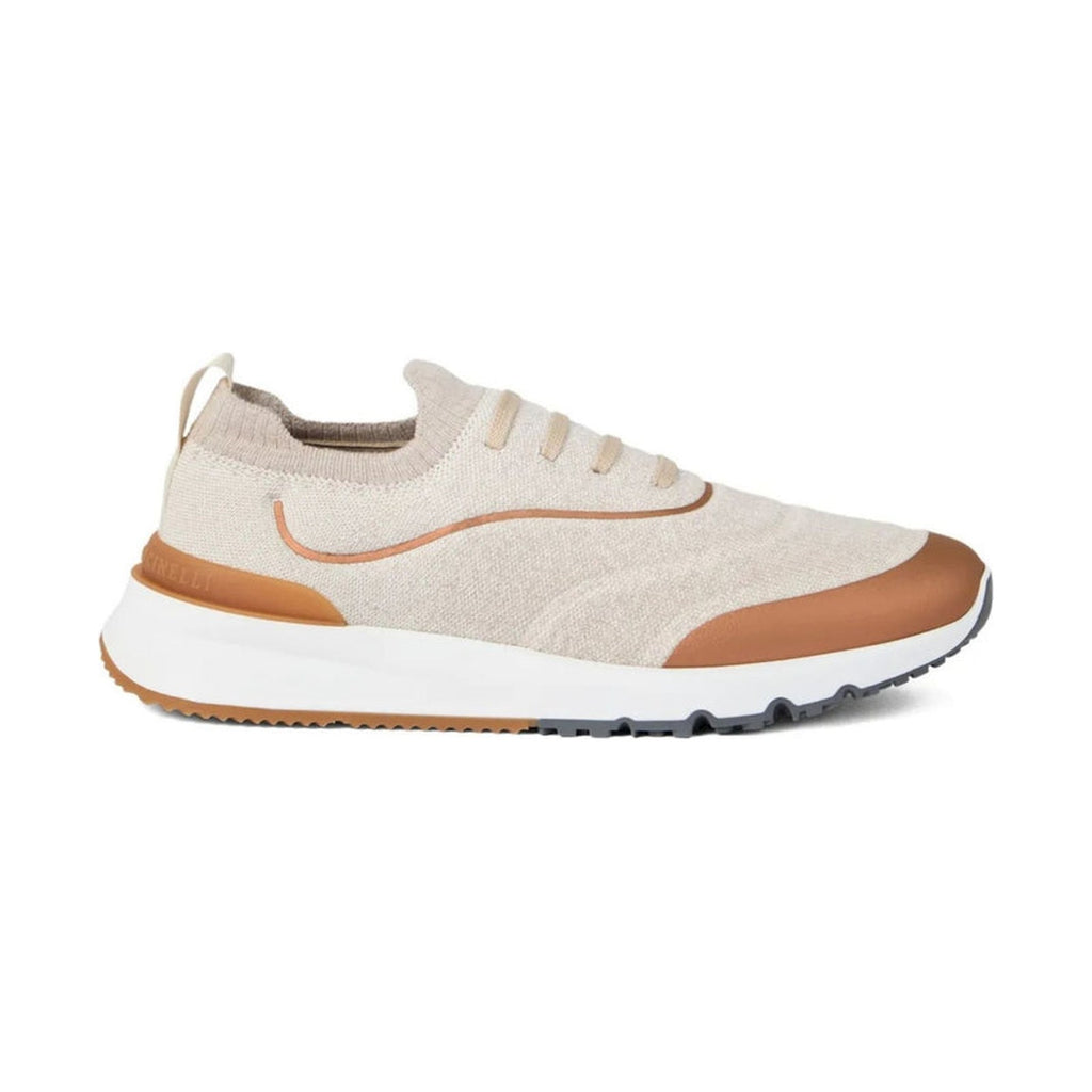 Brunello Cucinelli Techno Cotton Knit Runner 'Beige' (Men)