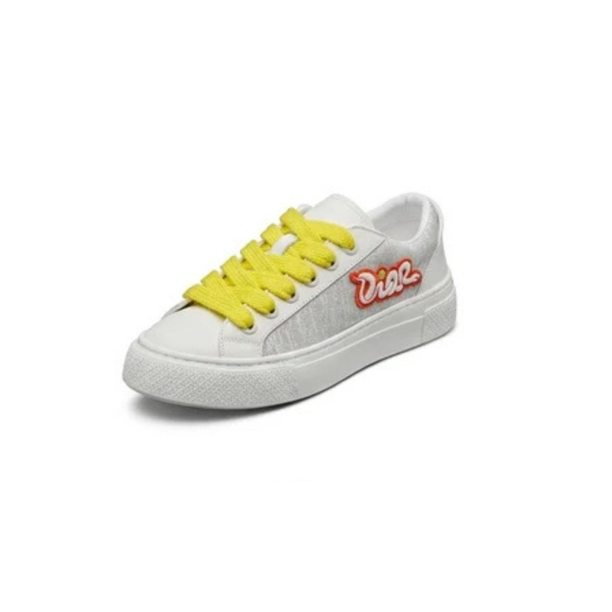 Dior B33 Low Sneaker 'White Suede Yellow Laces' (Men)