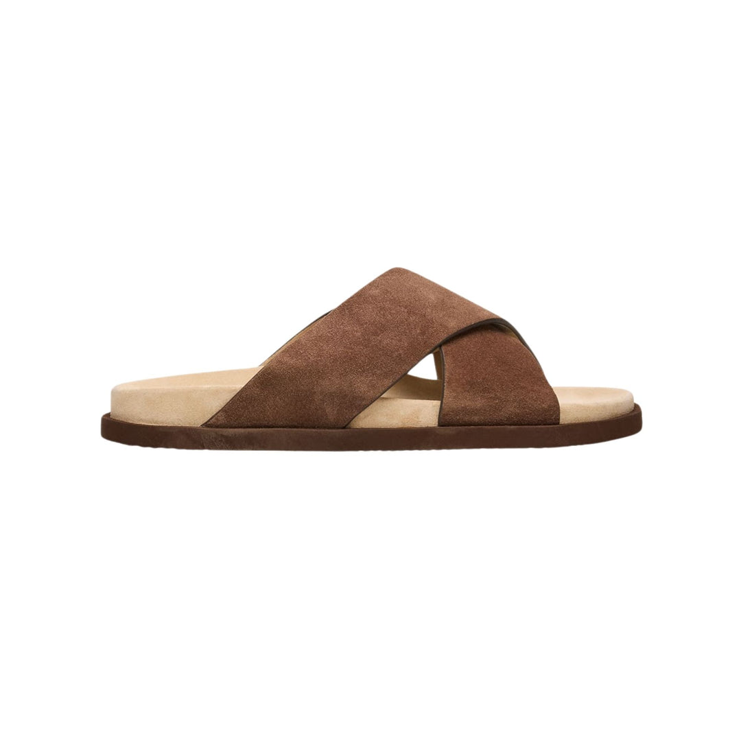 Brunello Cucinelli Crossover Sandal 'Brown Suede' (Men)