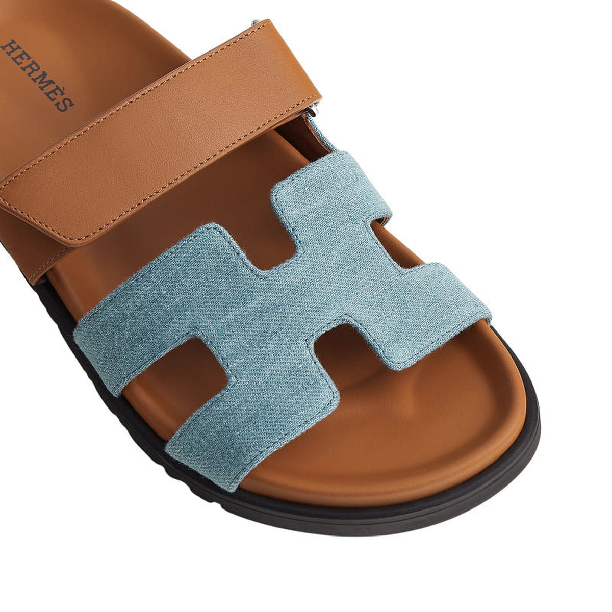 Hermès Chypre Sandal 'Bicolor Denim' (Women)