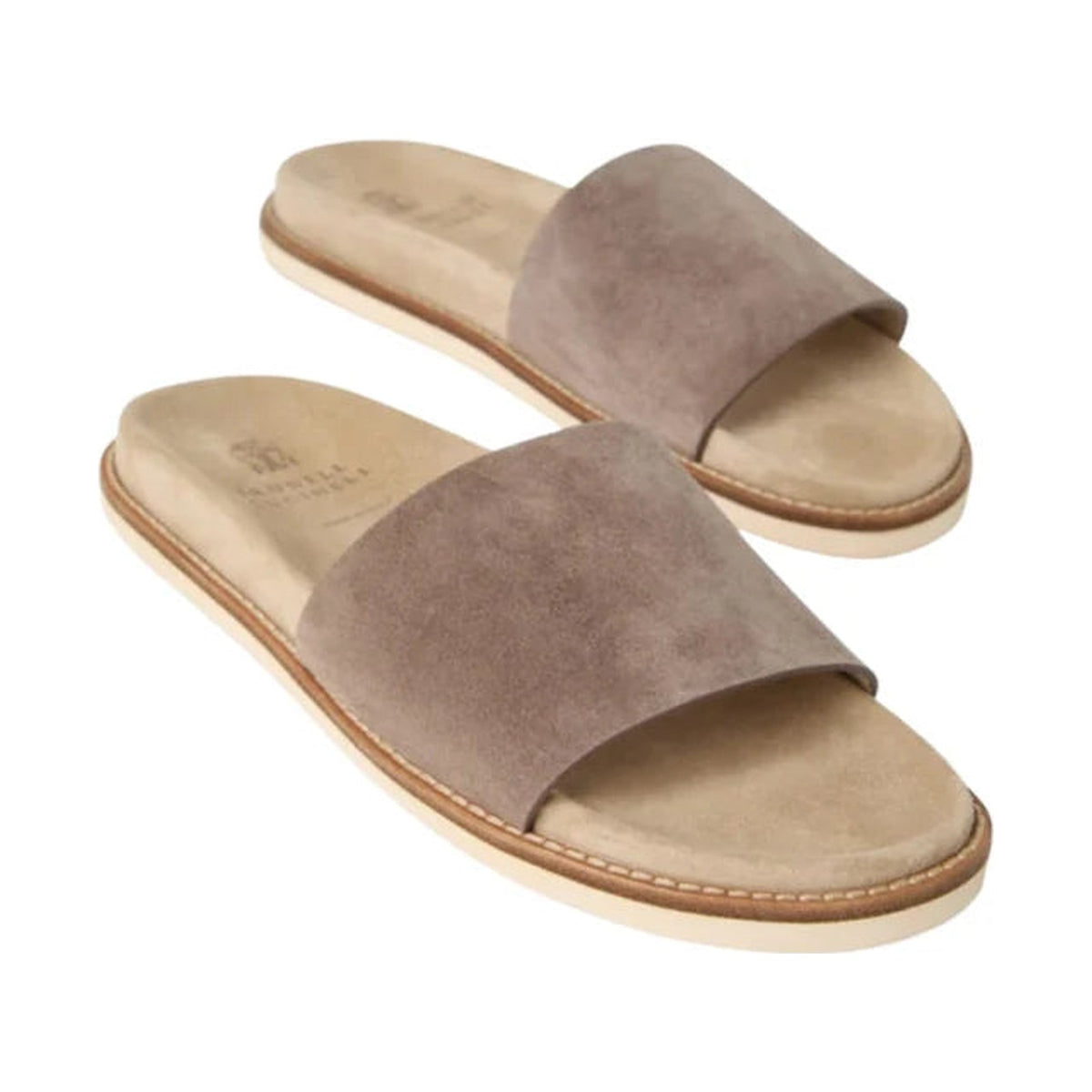 Brunello Cucinelli Suede Slide 'Beige' (Men)