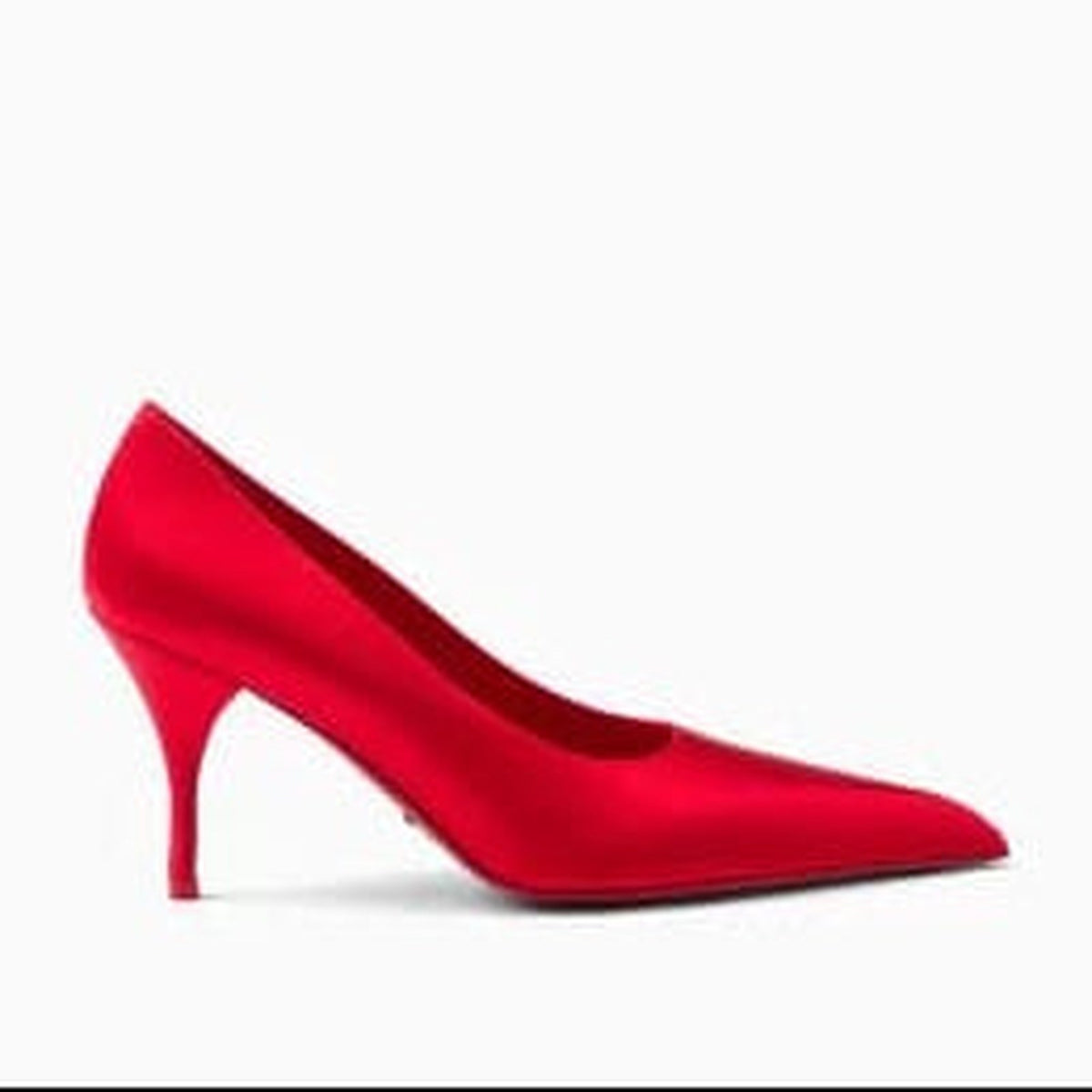 Prada Pointed-Toe 85 Satin Pump (Women)