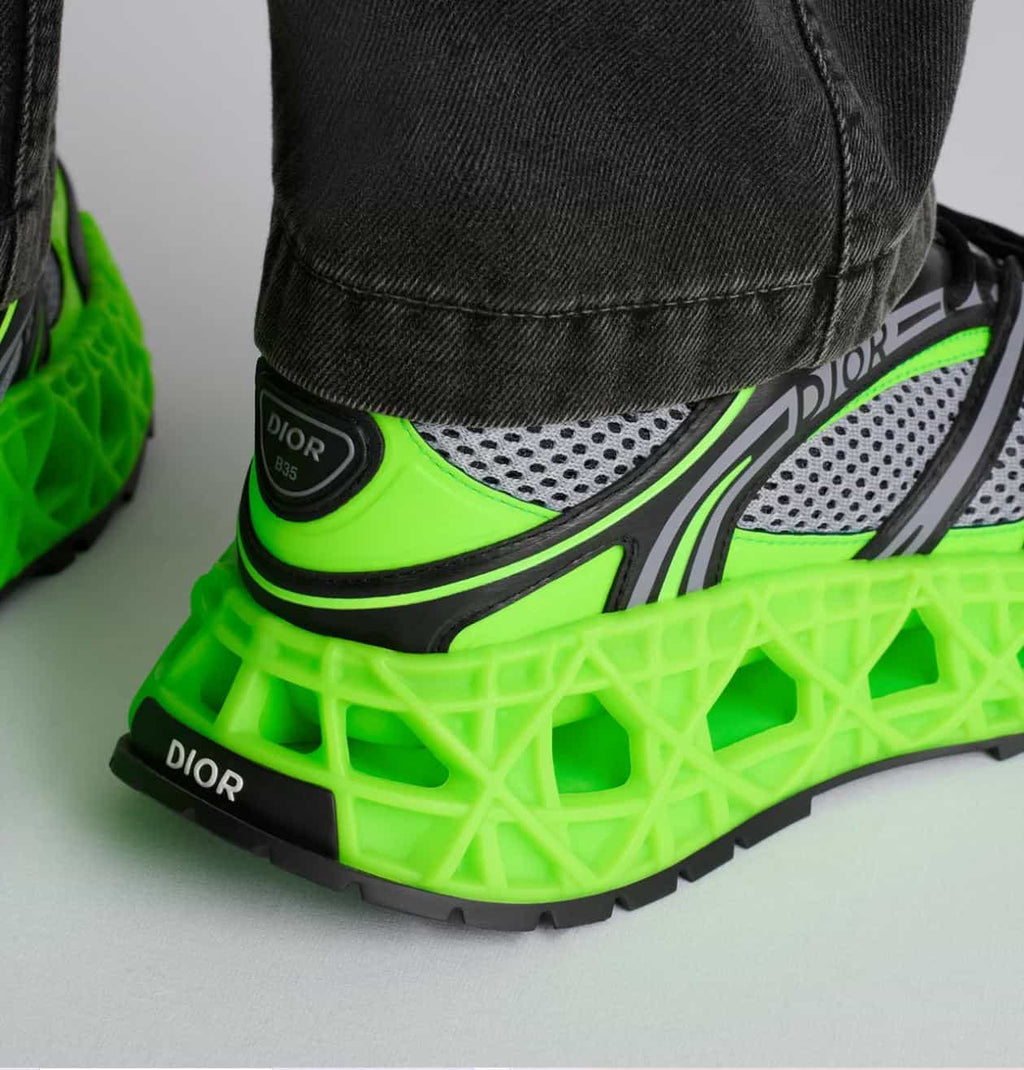 Dior B35 NXXT Sneaker 'Neon Green Black' (Men)
