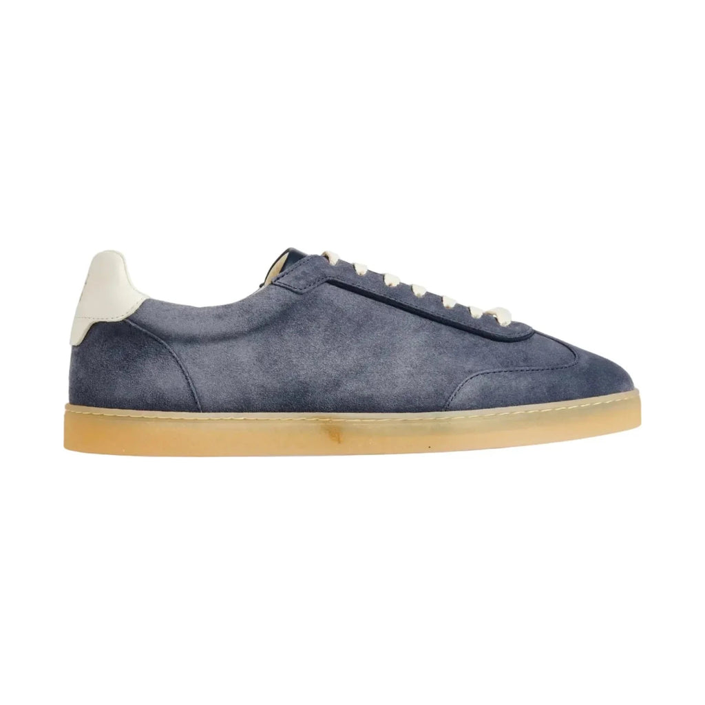 Brunello Cucinelli T-Toe Suede Sneaker 'Blue' (Men)