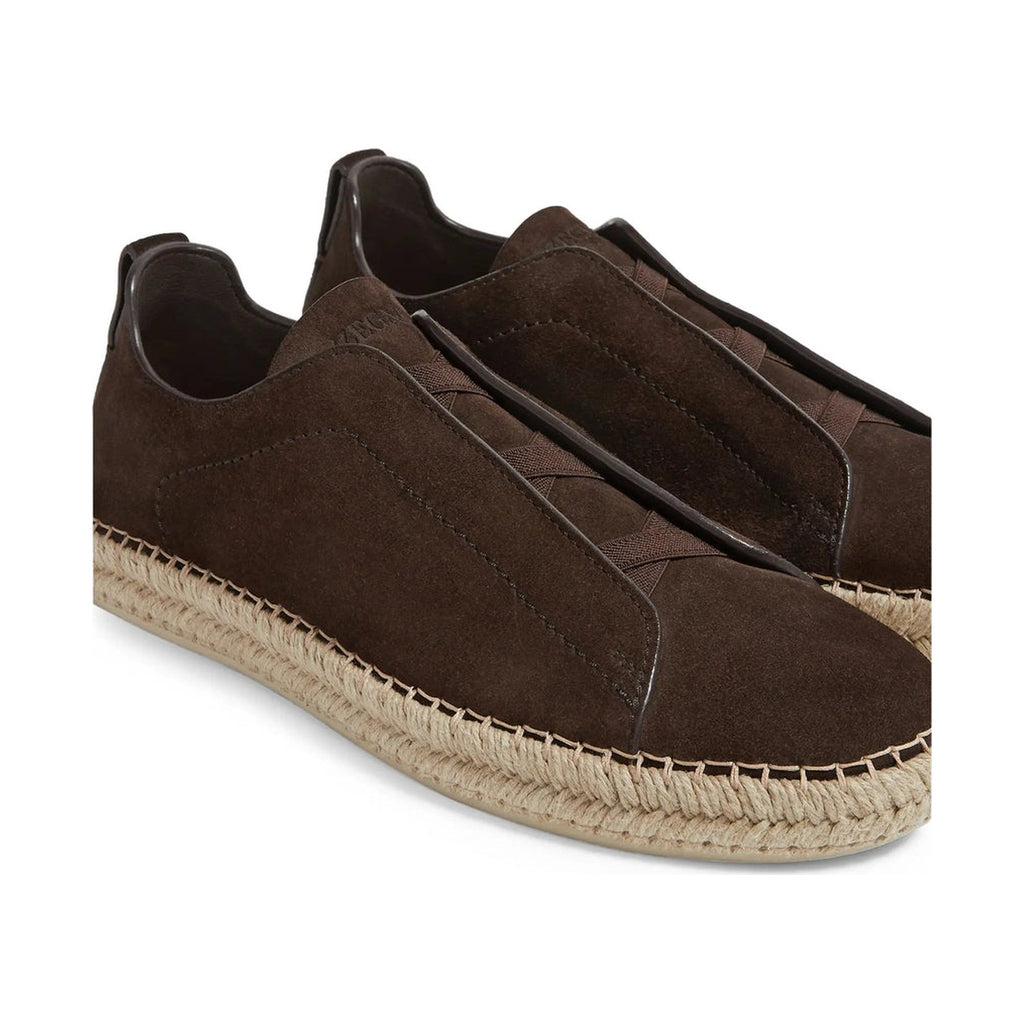 Zegna Triple Stitch™ Espadrille 'Dark Brown Beige' (Men)