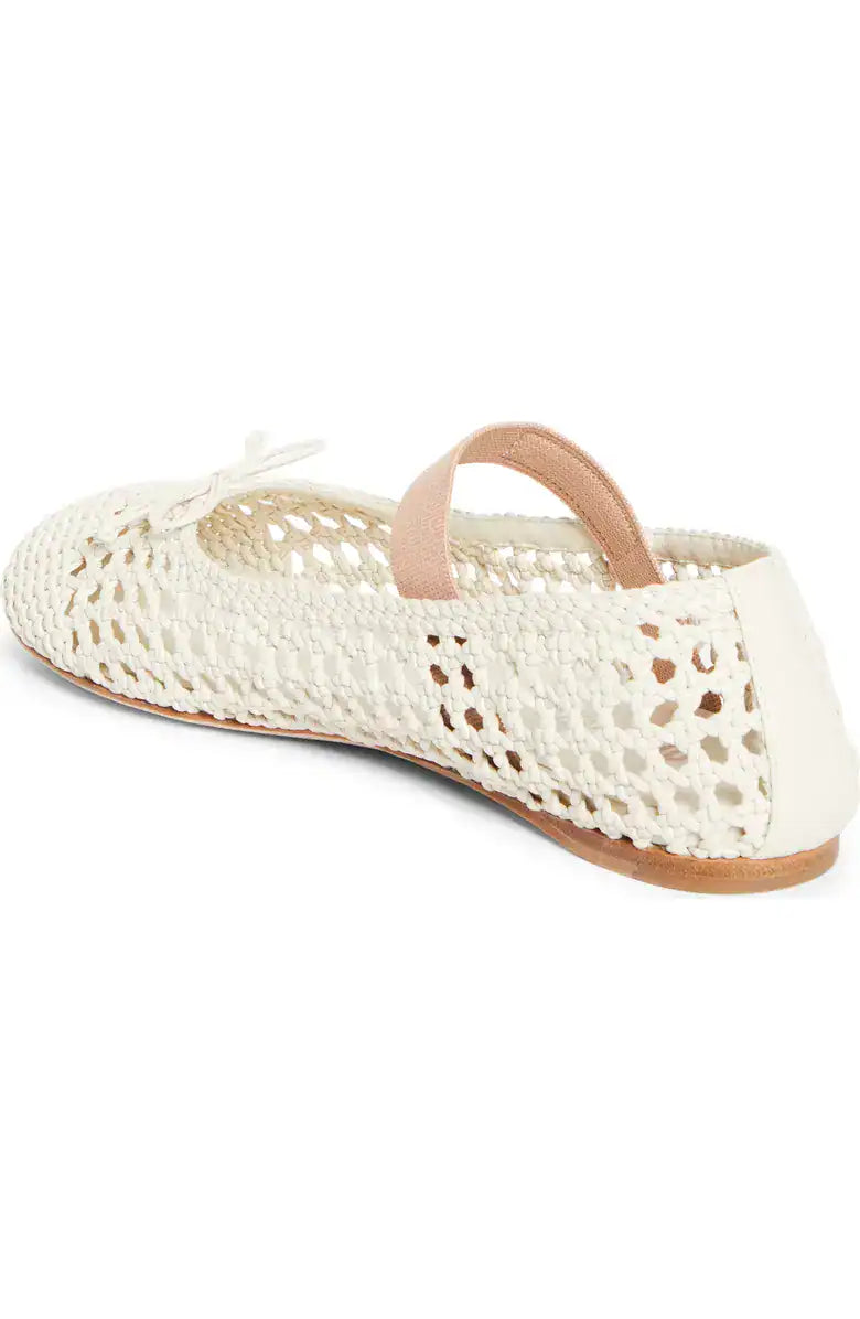 Miu Miu Mesh Ballerina 'White' (Women)