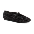 Alaïa Suede Crystal-Embellished Ballet Flat 'Black' (Women)