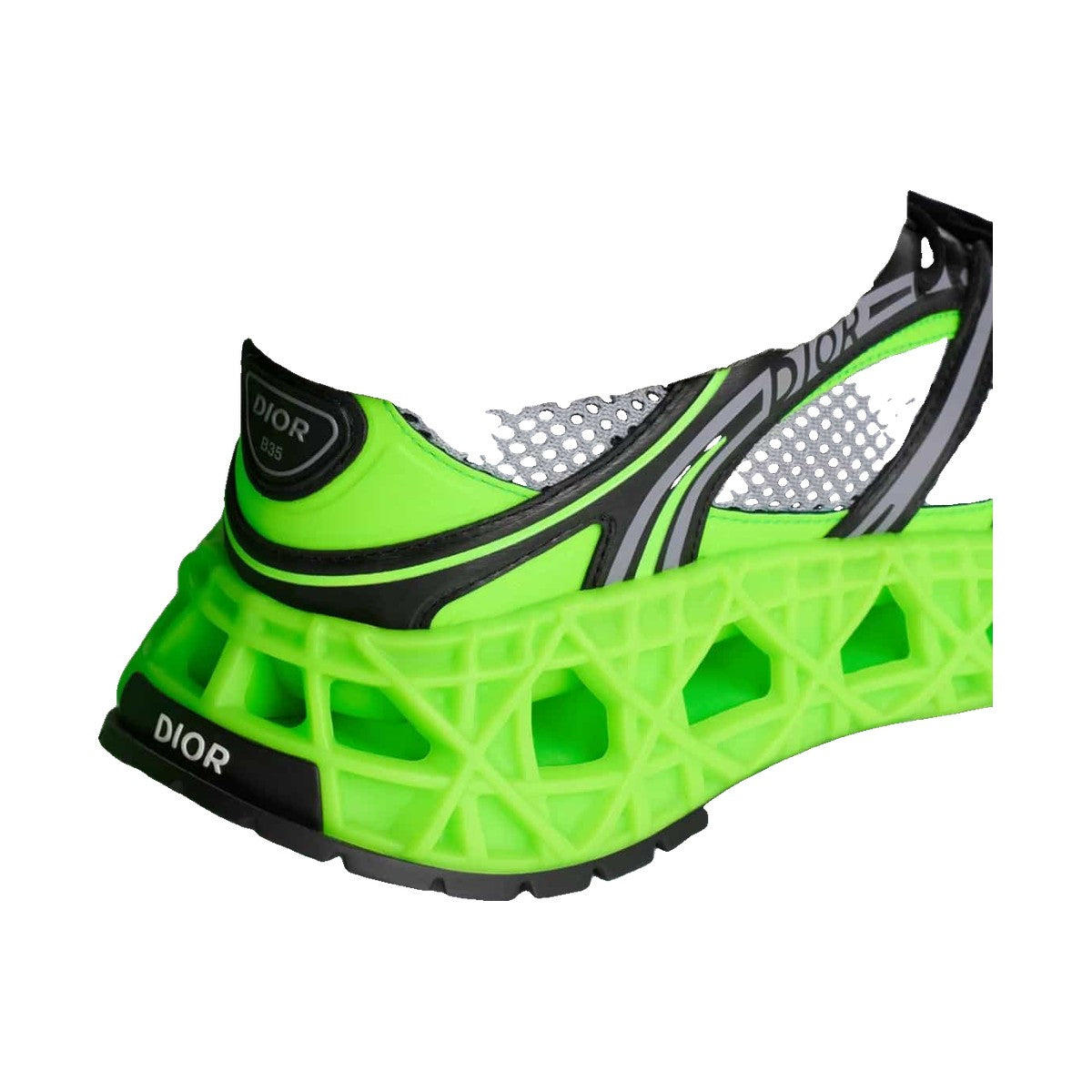 Dior B35 NXXT Sneaker 'Neon Green Black' (Men)