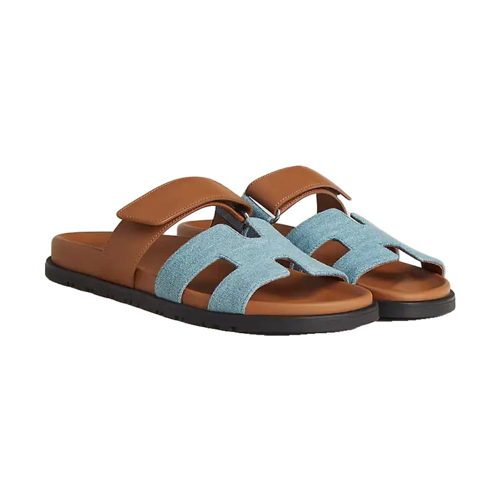 Hermès Chypre Sandal 'Denim Bleu Clair Naturel' (Women)