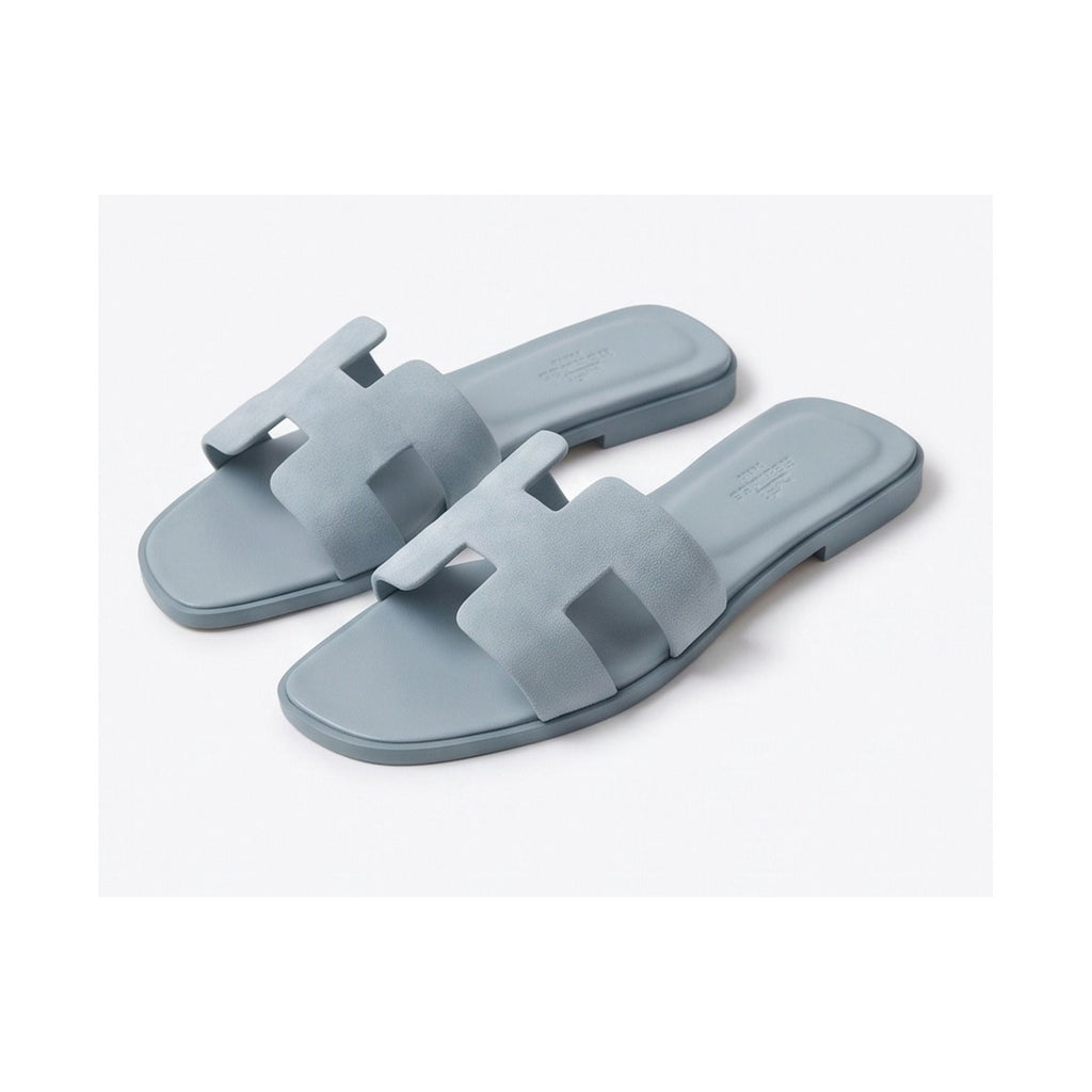 Hermès Oran Sandal 'Baby Blue Suede' (Women)