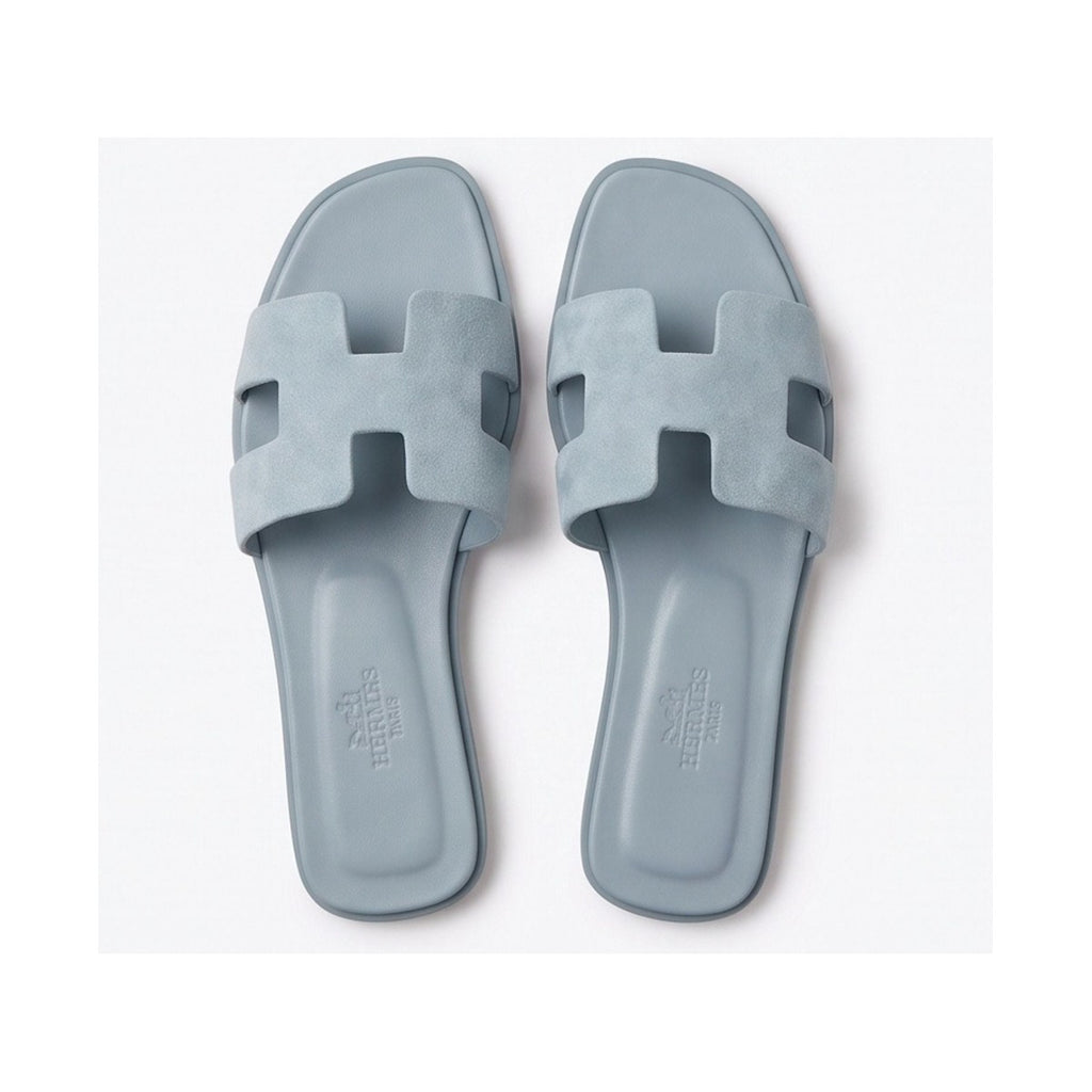 Hermès Oran Sandal 'Baby Blue Suede' (Women)