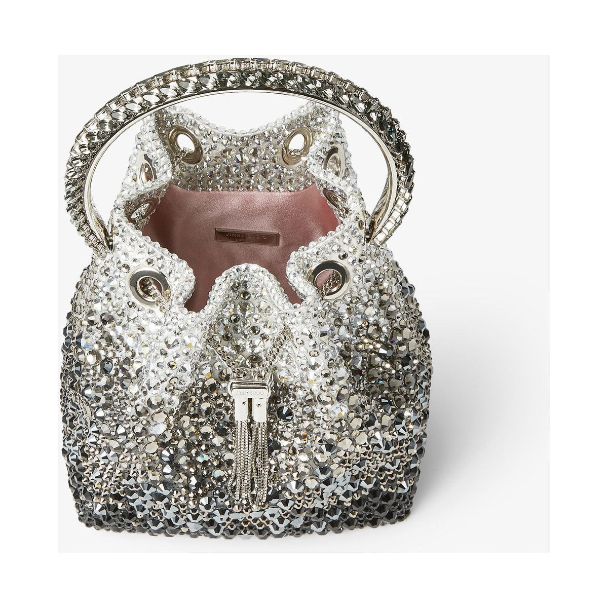 Jimmy Choo Bon Bon Bag 'Black Satin Crystal' (Women)