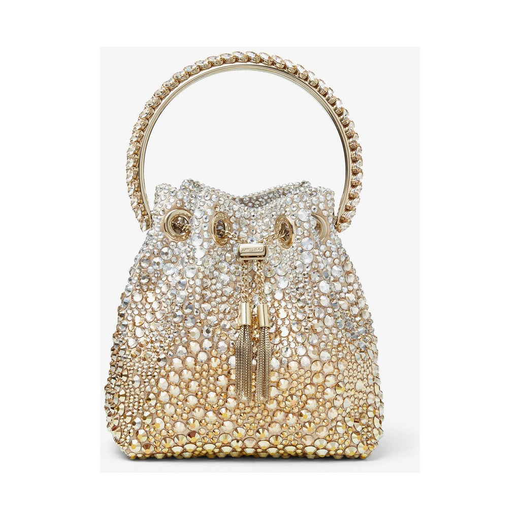 Jimmy Choo Bon Bon Bag 'Gold Satin Crystal' (Women)