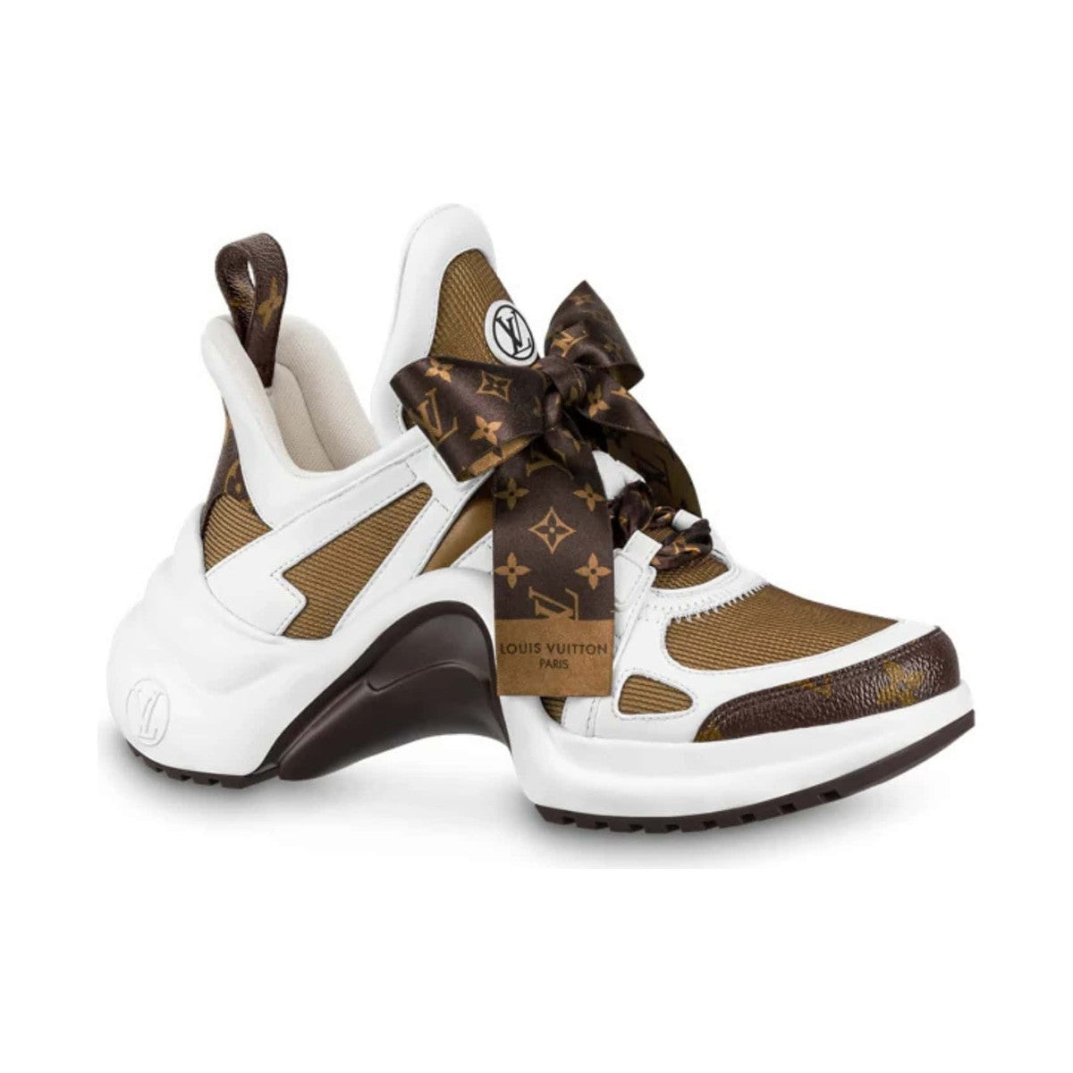 Louis Vuitton Archlight 1.0 Sneaker 'White Brown Ribbon' (Women)