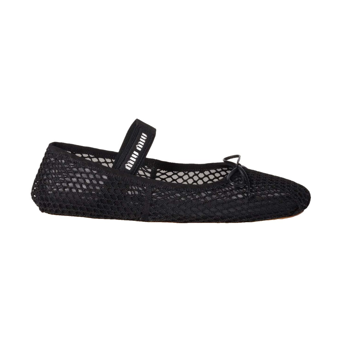 Miu Miu Mesh Ballerina 'Black' (Women)