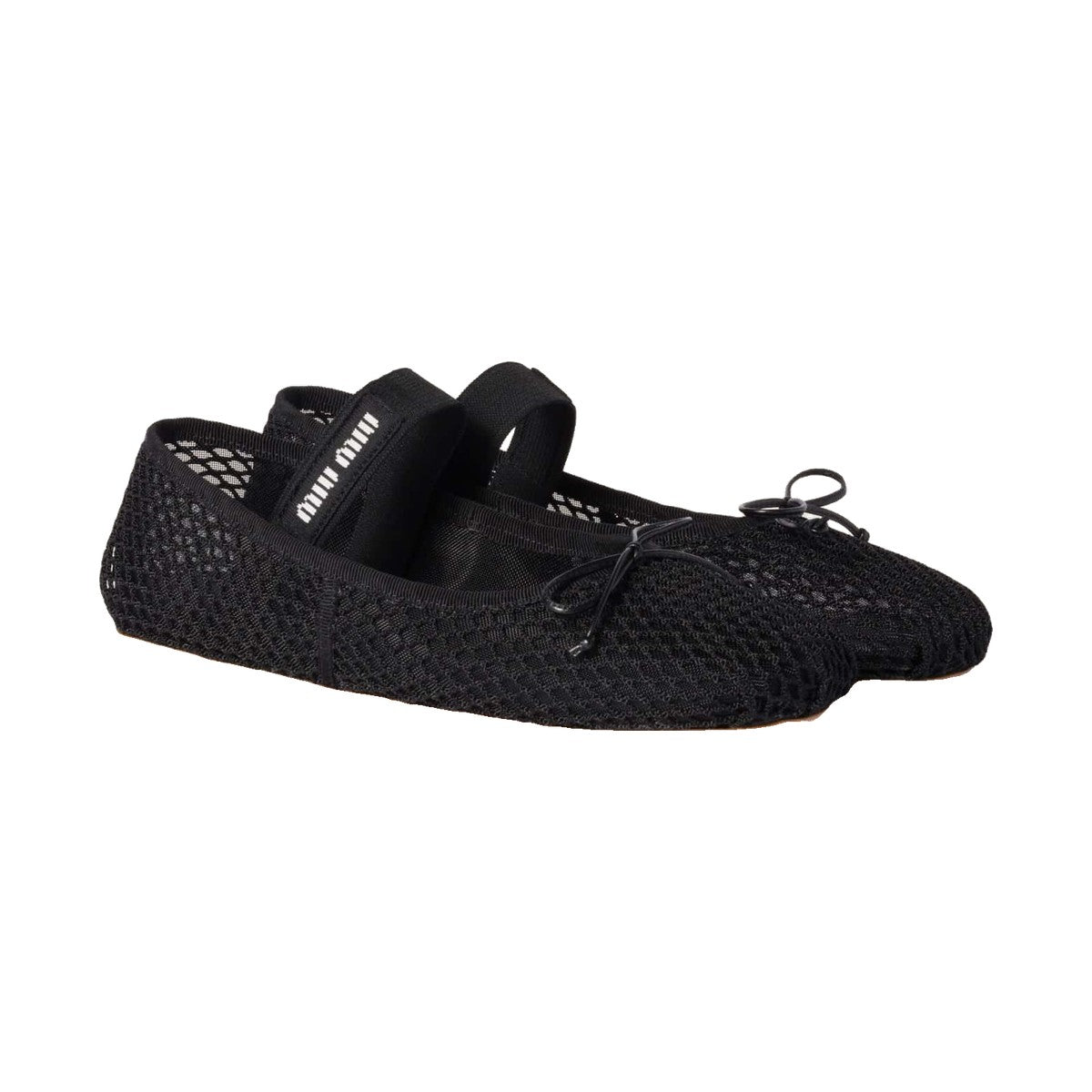 Miu Miu Mesh Ballerina 'Black' (Women)
