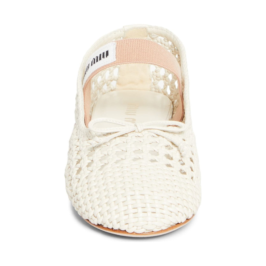 Miu Miu Mesh Ballerina 'White' (Women)