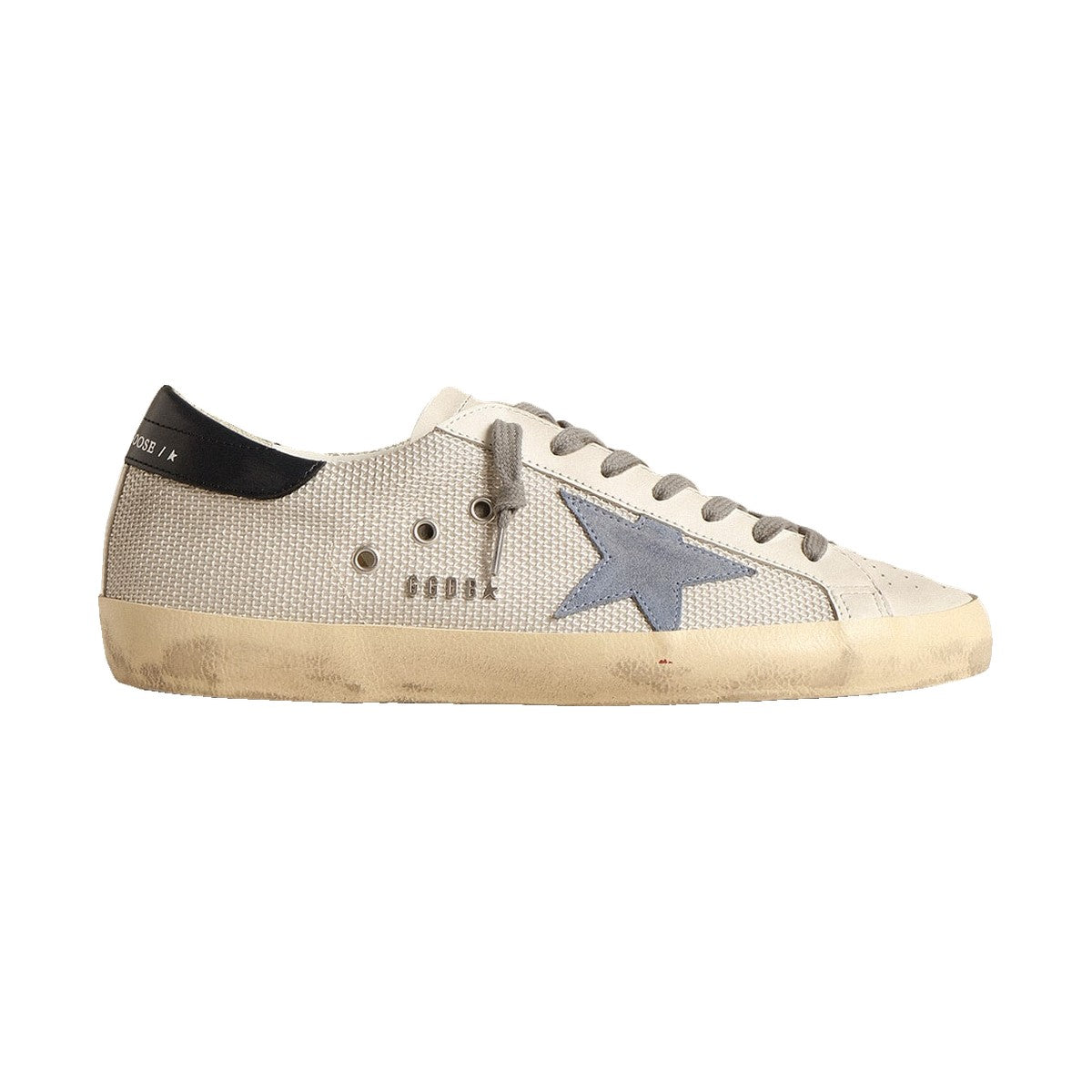 Golden Goose Super-Star 'Pale Silver Mesh Light Blue Star' (Men)