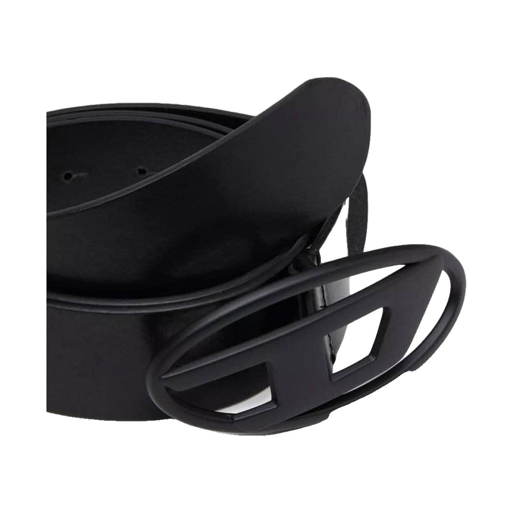 Diesel Leather Belt 'Full Black' (Unisex)