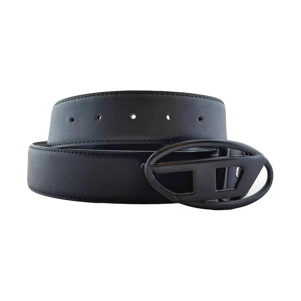 Diesel Leather Belt 'Full Black' (Unisex)