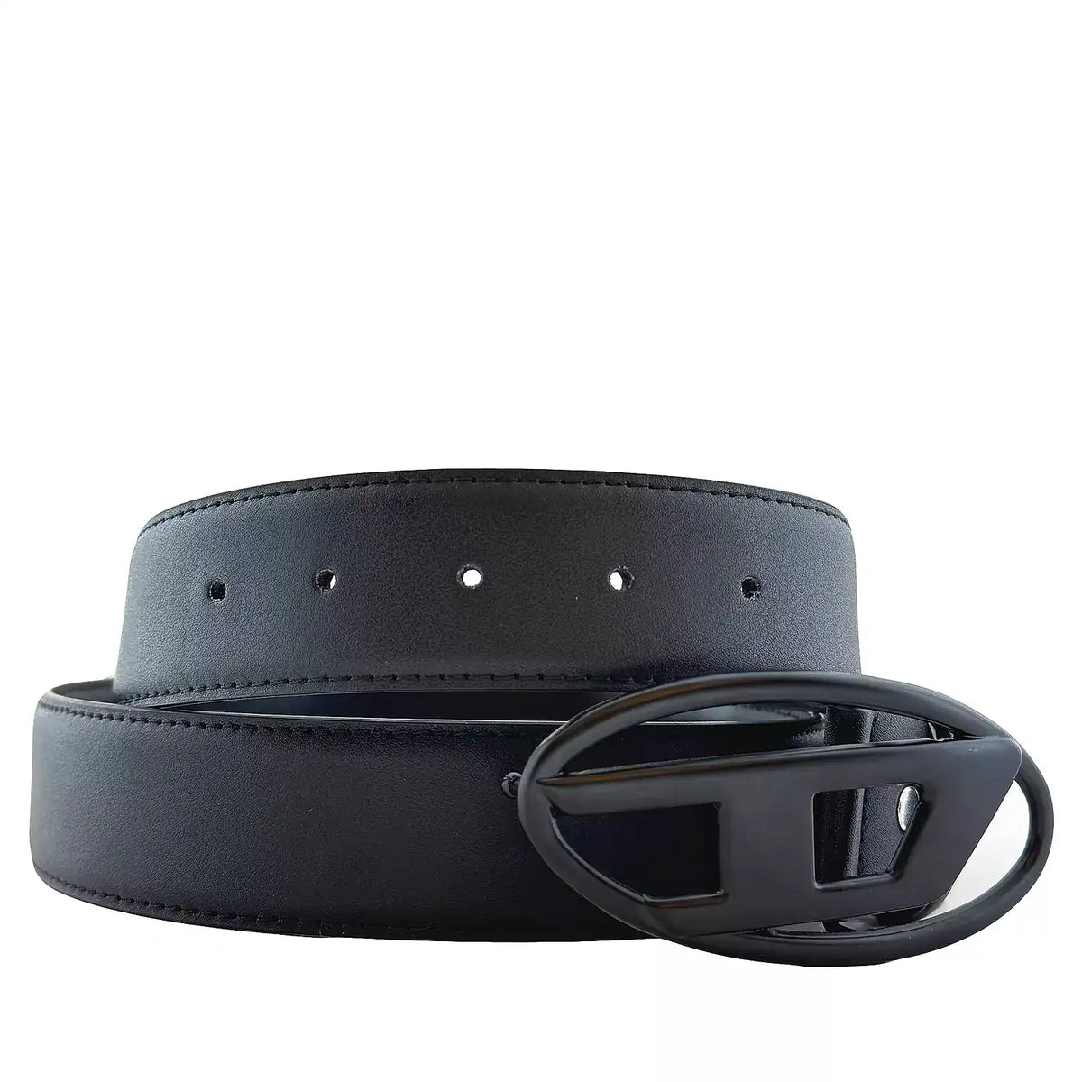 Diesel Leather Belt 'Full Black' (Unisex)