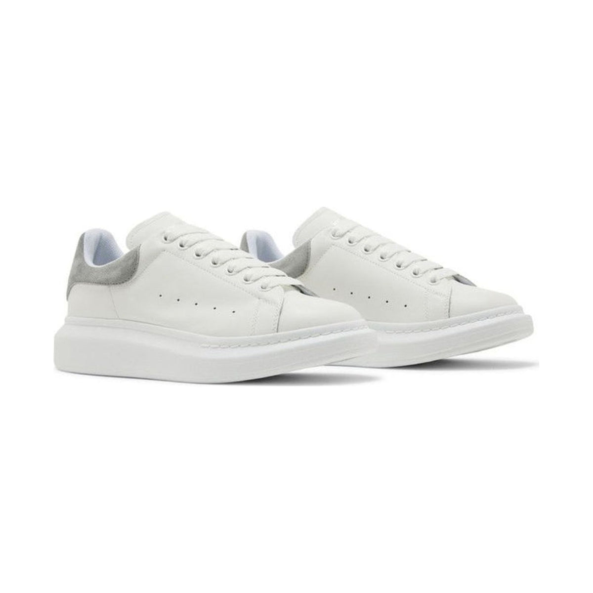 Alexander McQueen Oversized Sneaker 'White Grey Suede' (Unisex)