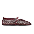 Alaïa Fishnet Ballet Flat 'Maroon' (Women)