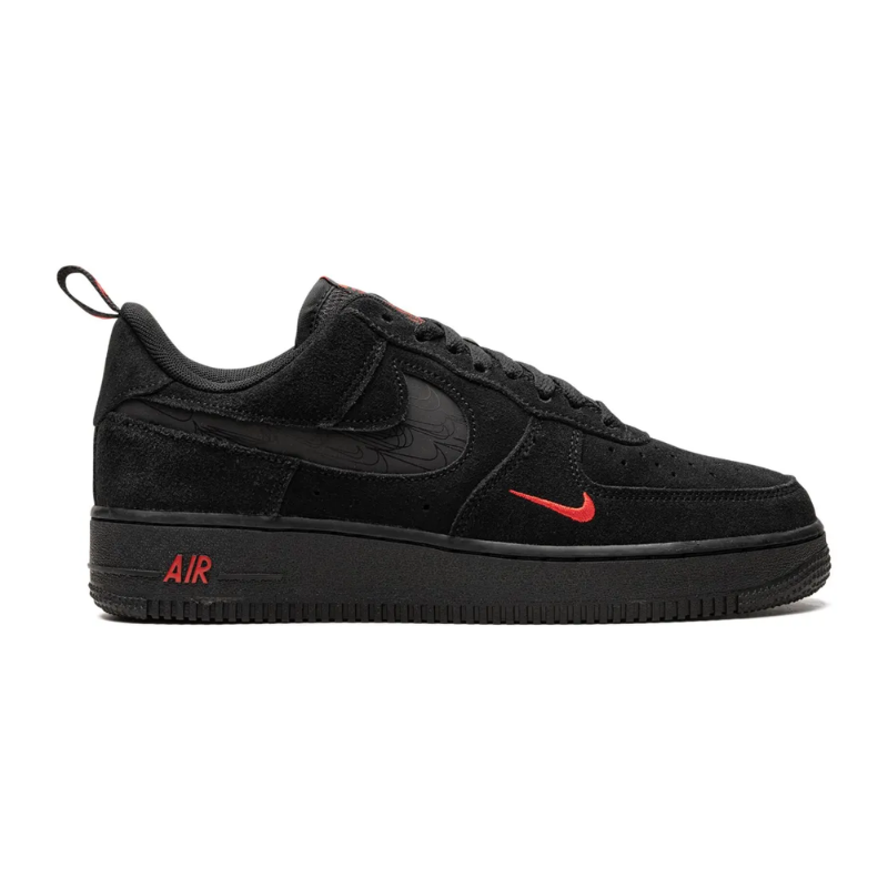 Nike Air Force 1 Low 'Multi-Swoosh Black Crimson' (Unisex)